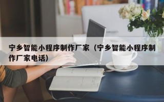 哈密宁乡智能小程序制作厂家（宁乡智能小程序制作厂家电话）